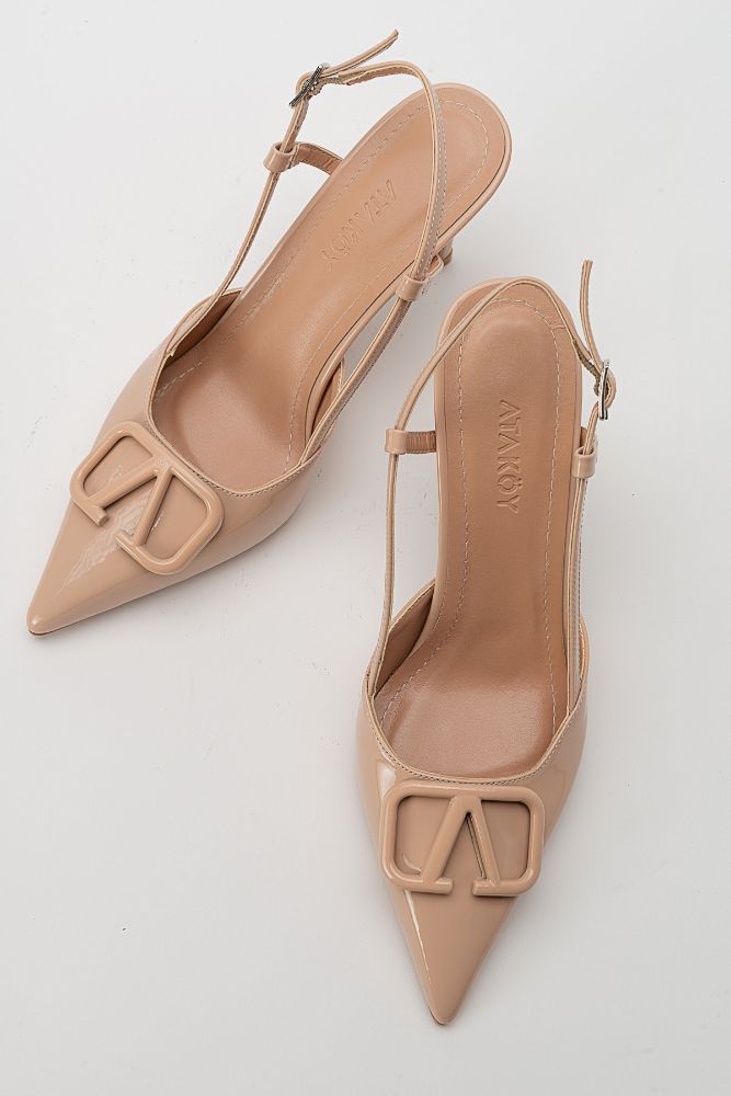 kadin-arkasi-acik-tokali--stiletto--BEJ RUGAN-AHM2320845-0051937_0