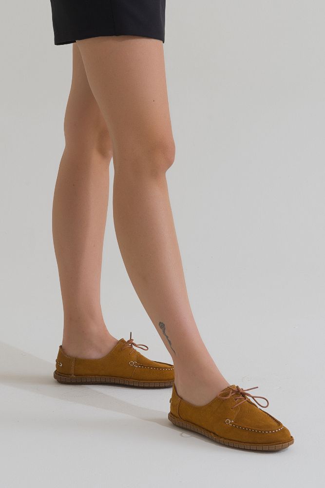 Kadın Deri Oxford TARCIN SUET HKN2327688 resmi