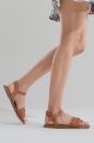 Kadın Deri Sandalet TABA CVT232550