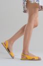 Kadın Deri Sandalet SARI CVT232723