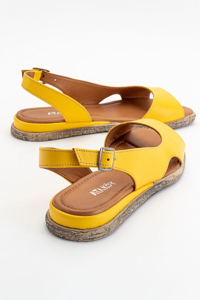 kadin-deri-sandalet-SARI-CVT232723-0059144_0