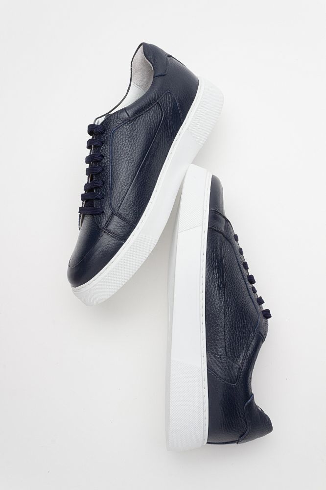 Erkek Deri Sneakers LACIVERT GLR2328743 resmi