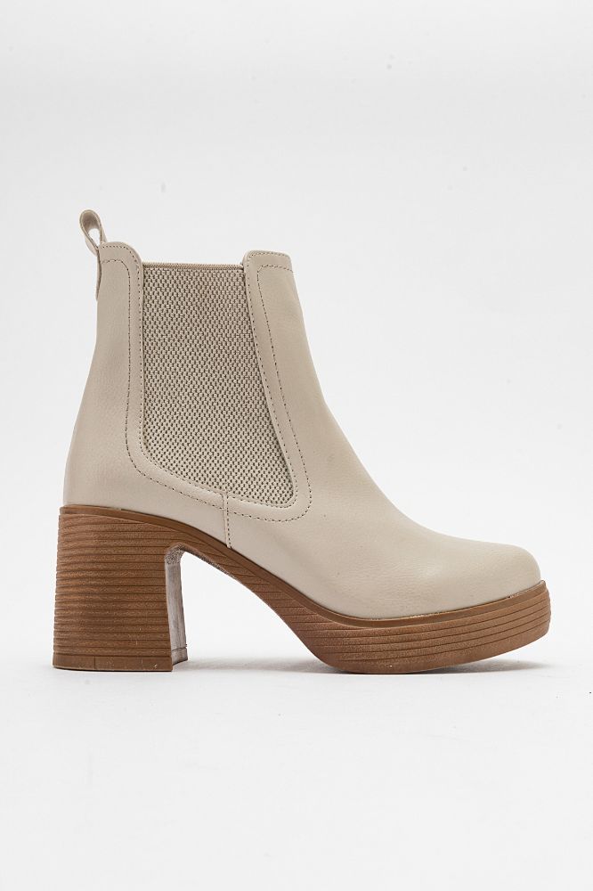 Kadın Kalın Taban Lastikli Bot BEJ UNL241151 resmi