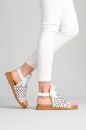 Kadın Deri Sandalet BEYAZ MK242114