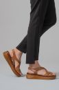 Kadın Deri Kalın Taban Sandalet TABA SLT242127