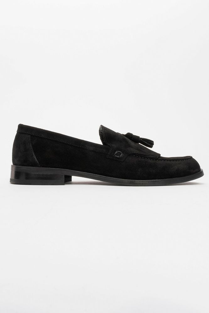 erkek-deri-puskullu-loafer-ayakkabi-SIYAH SUET-CSK25131-0085579_0