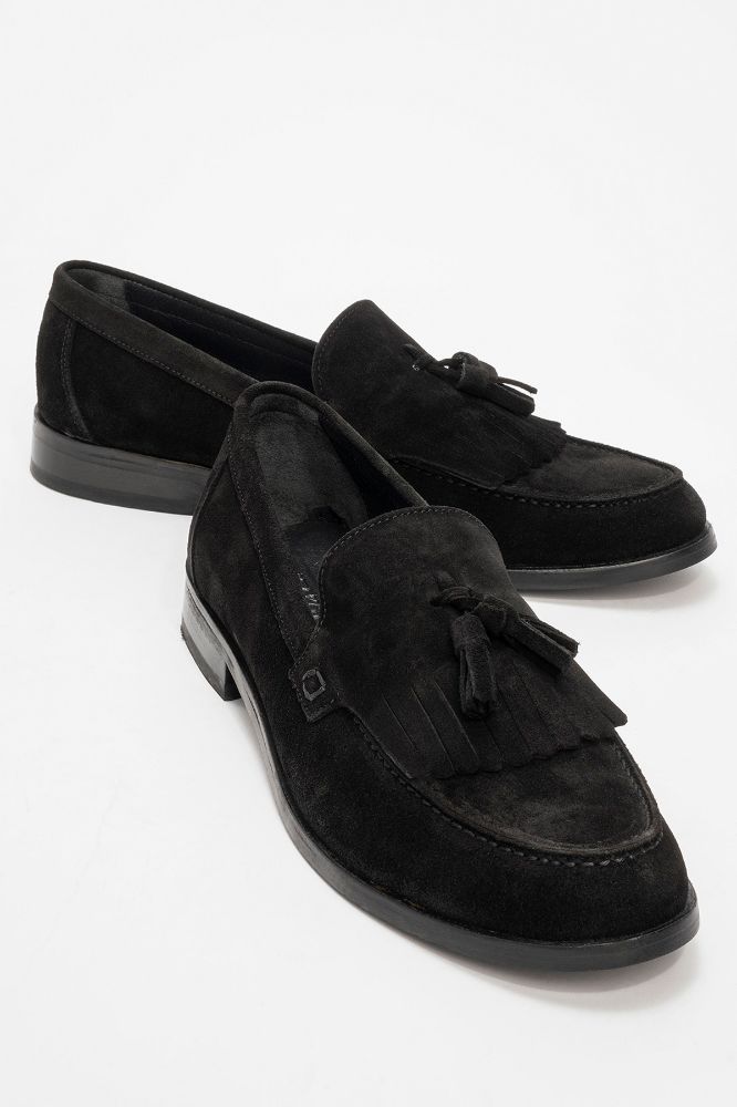 erkek-deri-puskullu-loafer-ayakkabi-SIYAH SUET-CSK25131-0085580_0