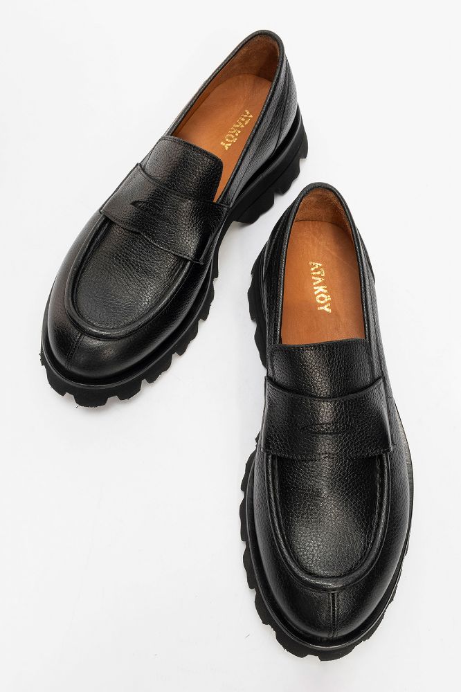 erkek-deri-kalin-taban-ayakkabi-SIYAH FLOTER-GLR2519422-0085649_0