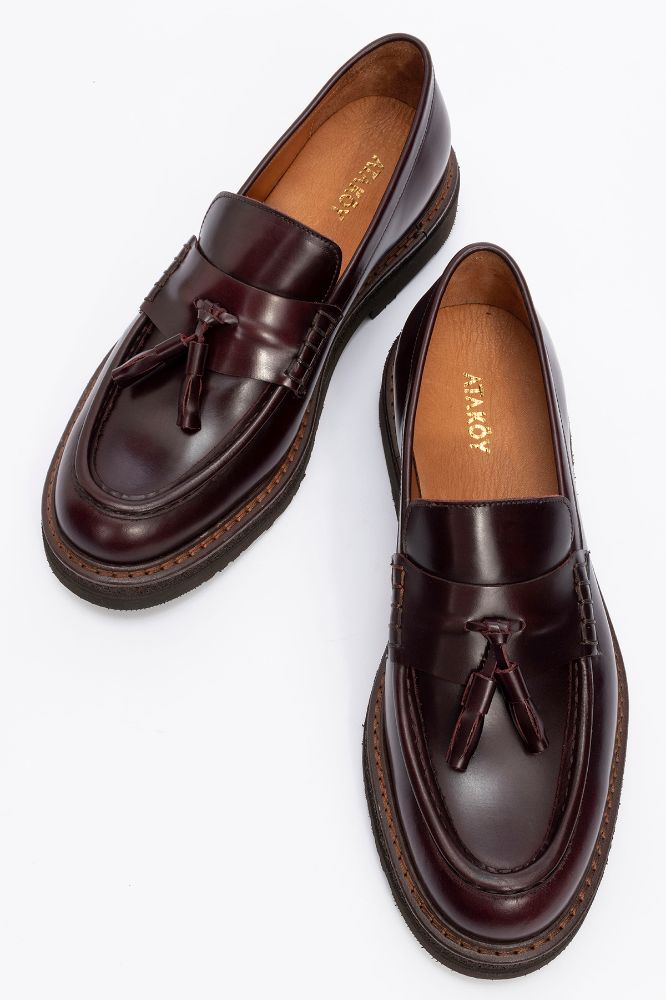 erkek-deri-puskullu-loafer-ayakkabi-BORDO ACMA-GLR2519426-0086347_0