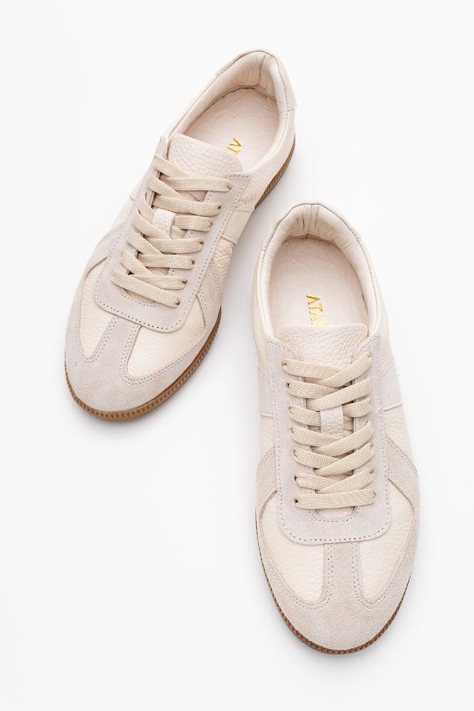 Kadın Deri Spor Ayakkabı BEJ BUZ SUET ALG2521912 resmi