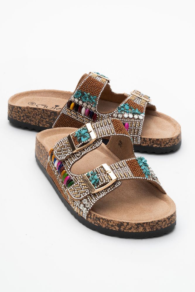 kadin-tasli-terlik-CAMEL-GUJ2521022-0091486_0