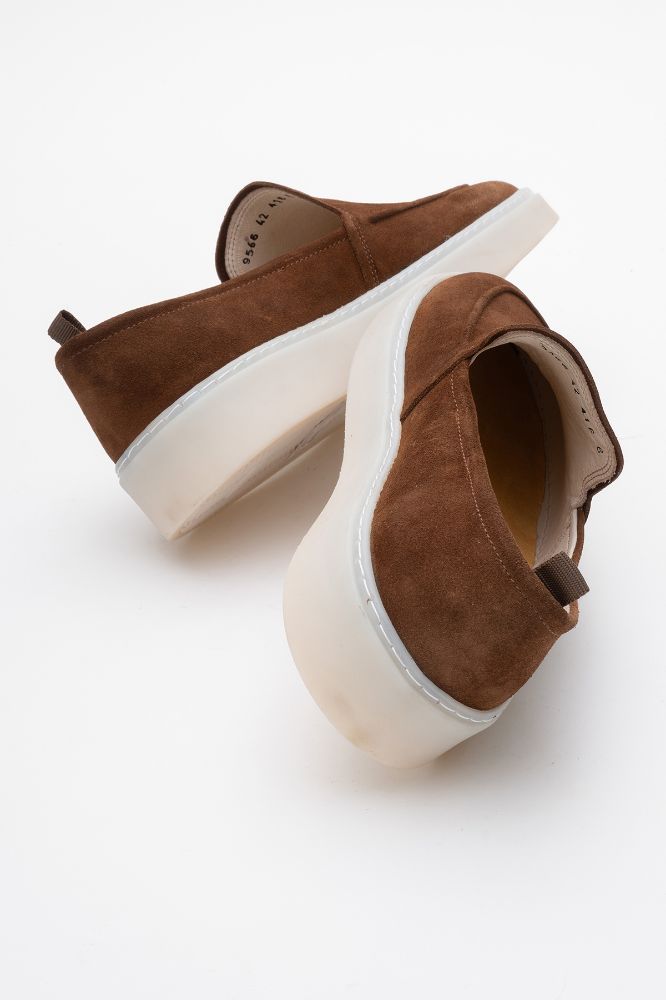 Erkek Deri Loafer Ayakkabı TABA SUET GLR2529566 resmi