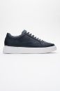 Erkek Deri Sneakers LACIVERT GLR2528743