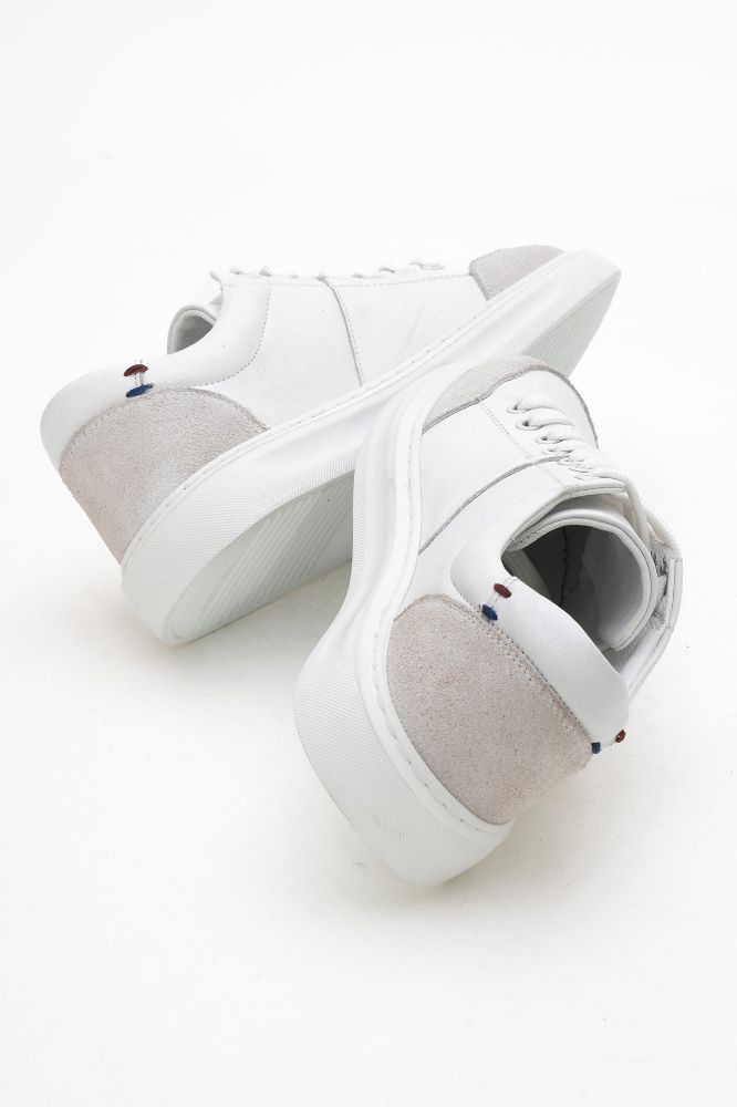 Kadın Deri Sneaker BEYAZ NHR252508 resmi