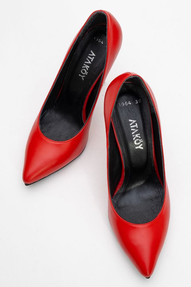 Kadın Deri Stiletto Ayakkabı KIRMIZI PYZ2521964 resmi