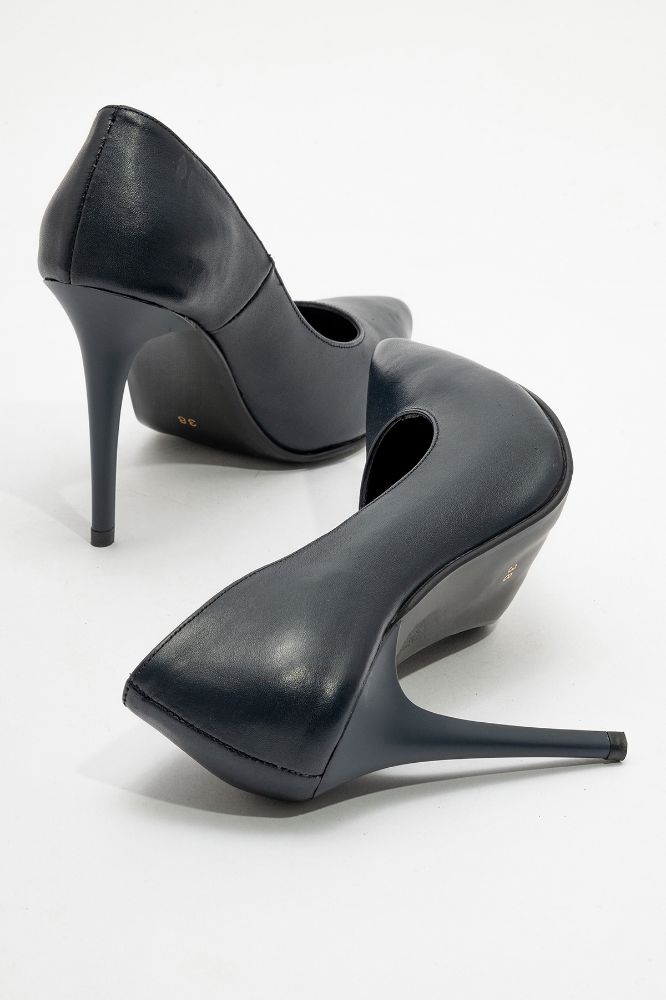 Kadın Deri Stiletto Ayakkabı LACIVERT PYZ2521964 resmi