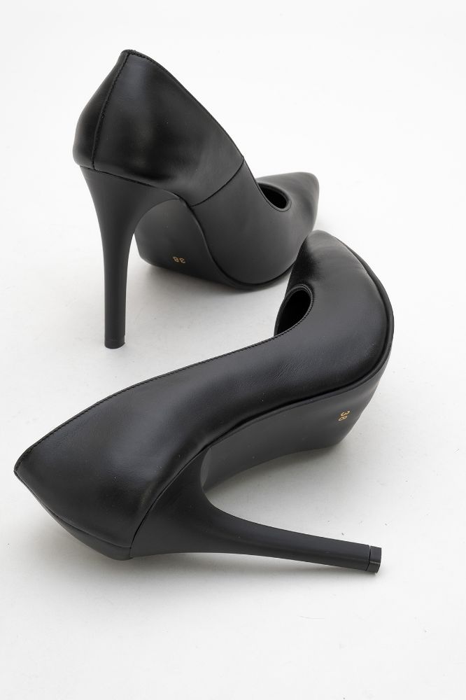 Kadın Deri Stiletto Ayakkabı SIYAH PYZ2521964 resmi