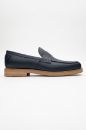 Erkek Deri Loafer Ayakkabı LACIVERT GLR2529514