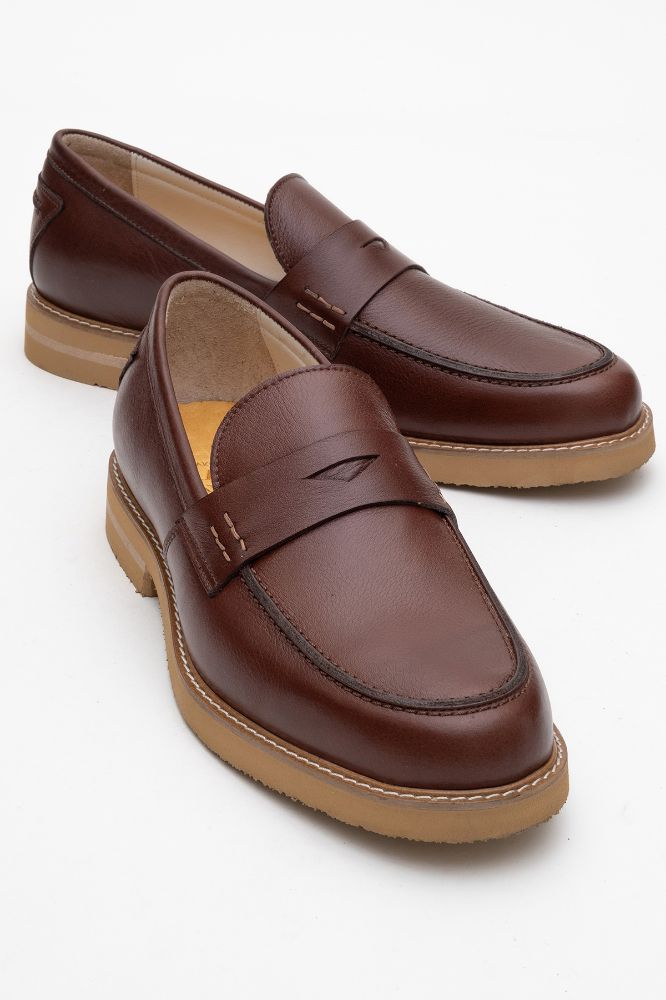 Erkek Deri Loafer Ayakkabı TABA GLR2529514 resmi