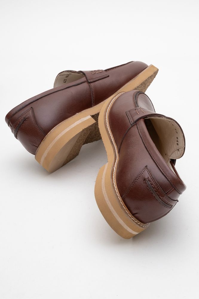 Erkek Deri Loafer Ayakkabı TABA GLR2529514 resmi