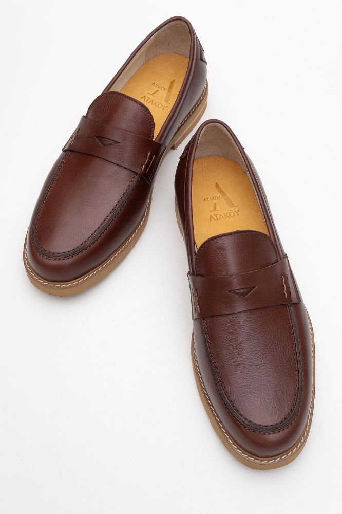 Erkek Deri Loafer Ayakkabı TABA GLR2529514 resmi