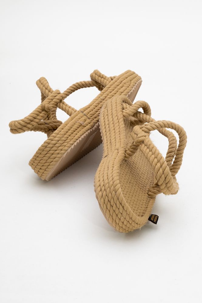 Kadın Hawaii Platform Halat Sandalet BEJ NR2520015 resmi