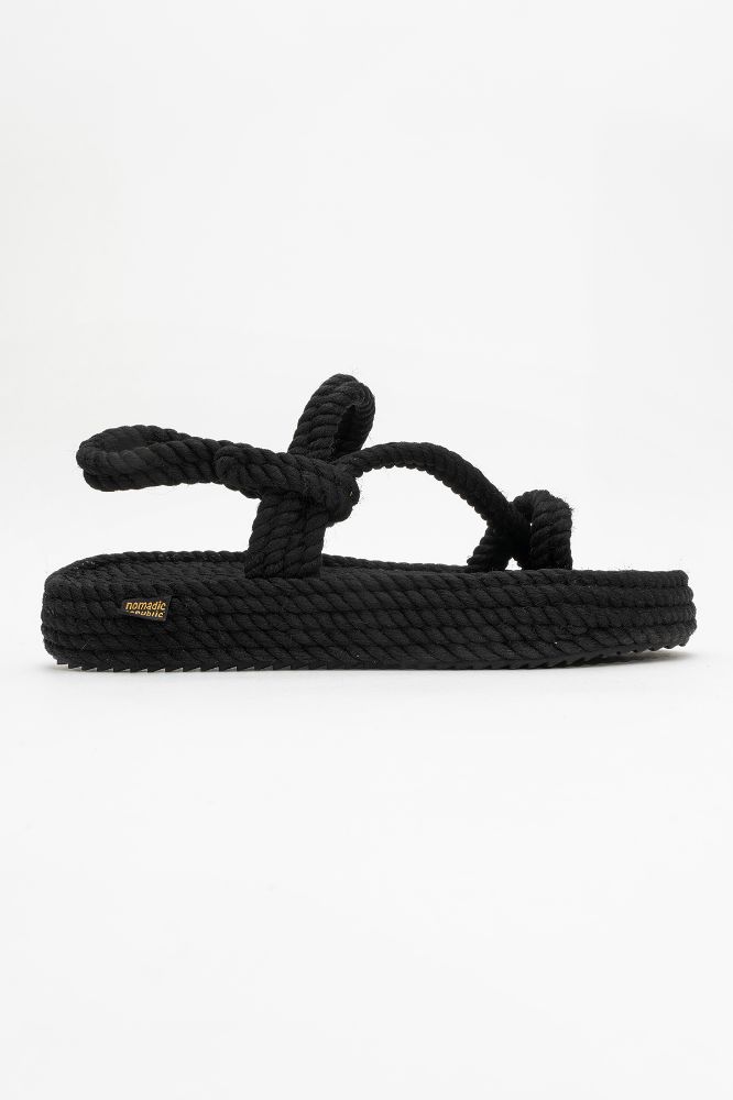 Kadın Hawaii Platform Halat Sandalet SIYAH NR2520015 resmi