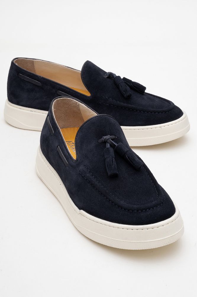 Erkek Deri Loafer Ayakkabı LACI SUET GLR2529583 resmi
