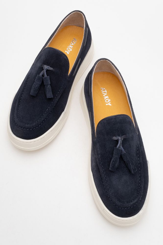 Erkek Deri Loafer Ayakkabı LACI SUET GLR2529583 resmi