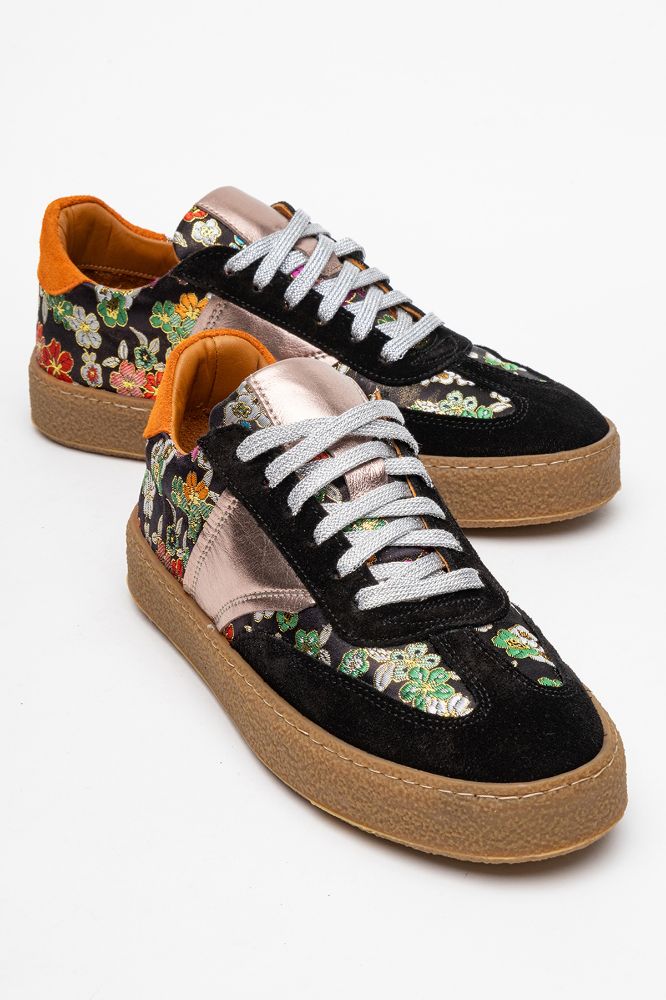 Kadın Deri Sneaker Ayakkabı SIYAH SUET SIYAH AGN5418 resmi