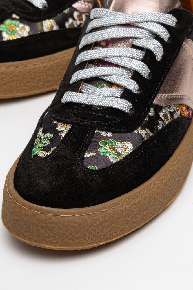 Kadın Deri Sneaker Ayakkabı SIYAH SUET SIYAH AGN5418 resmi