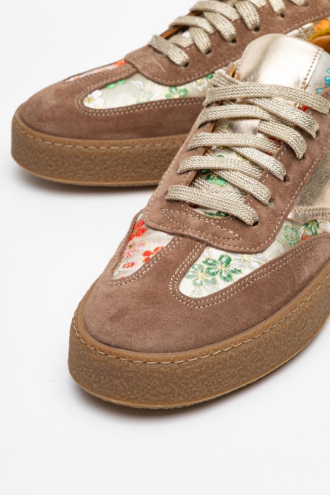 Kadın Deri Sneaker Ayakkabı VIZON SUET BEJ AGN5418 resmi