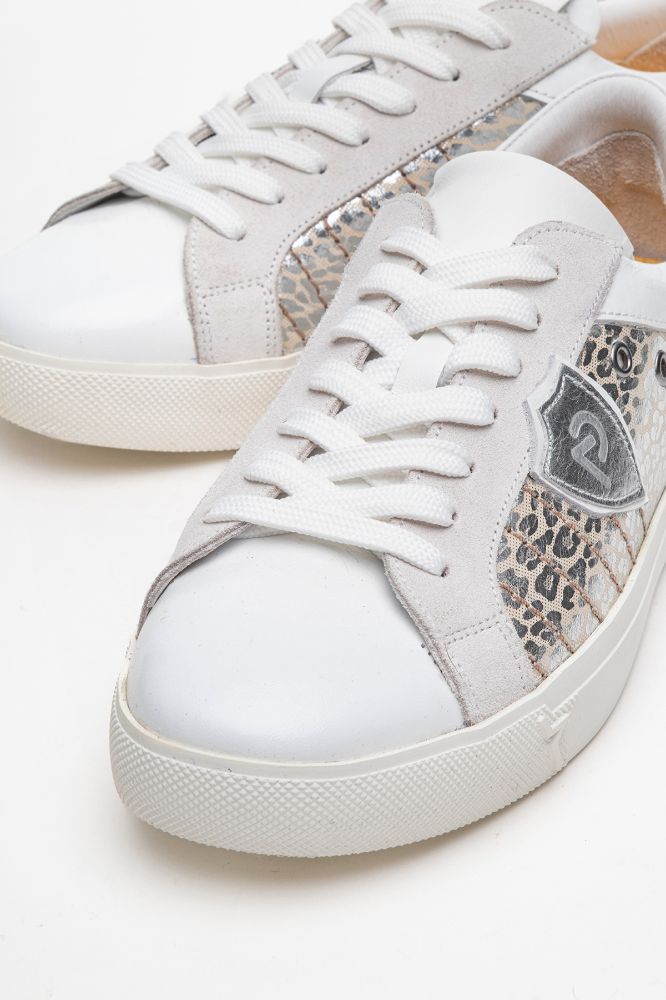 Kadın Deri Sneaker Ayakkabı BEYAZ GUMUS PNC1386 resmi