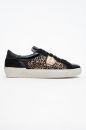 Kadın Deri Sneaker Ayakkabı SIYAH ALTIN PNC1386