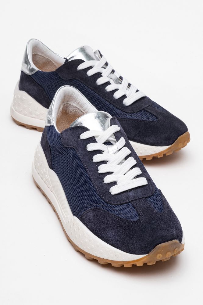 Kadın Deri Sneaker Ayakkabı LACI SUET GUMUS PNC1400 resmi