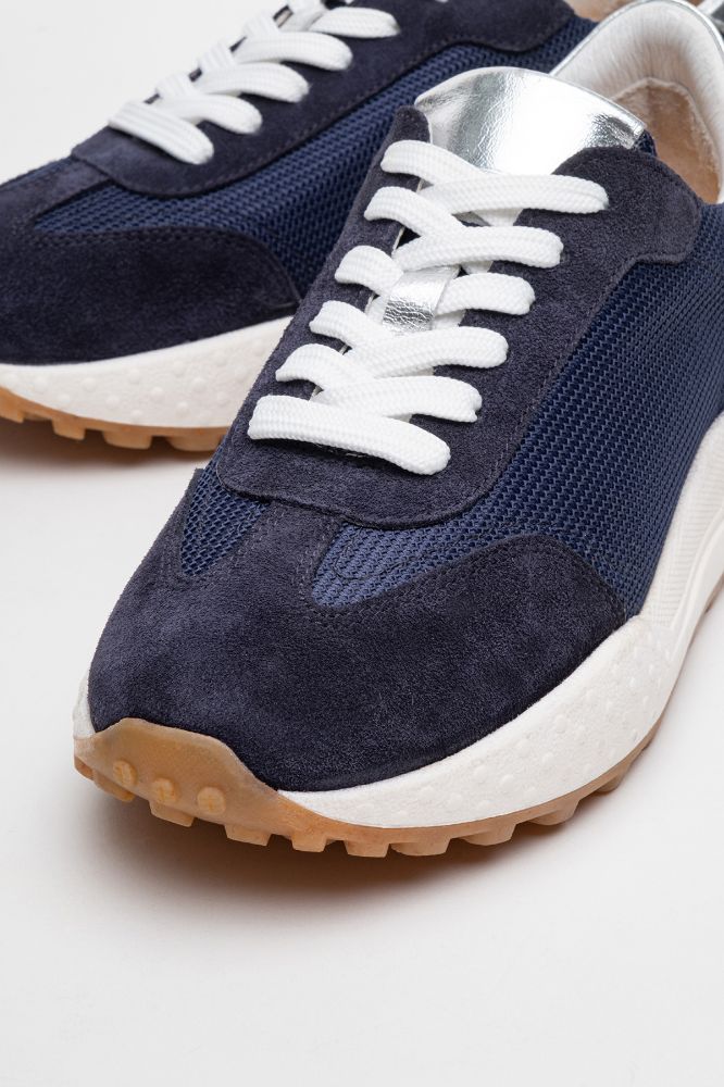 Kadın Deri Sneaker Ayakkabı LACI SUET GUMUS PNC1400 resmi