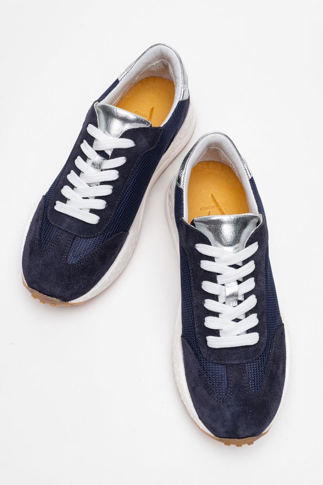Kadın Deri Sneaker Ayakkabı LACI SUET GUMUS PNC1400 resmi