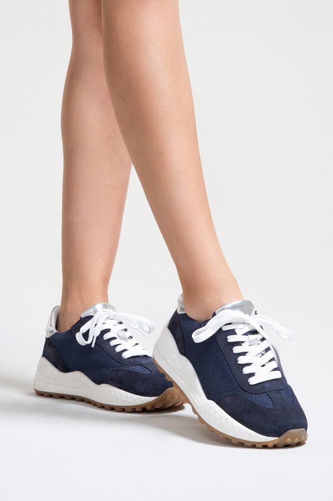 Kadın Deri Sneaker Ayakkabı LACI SUET GUMUS PNC1400 resmi