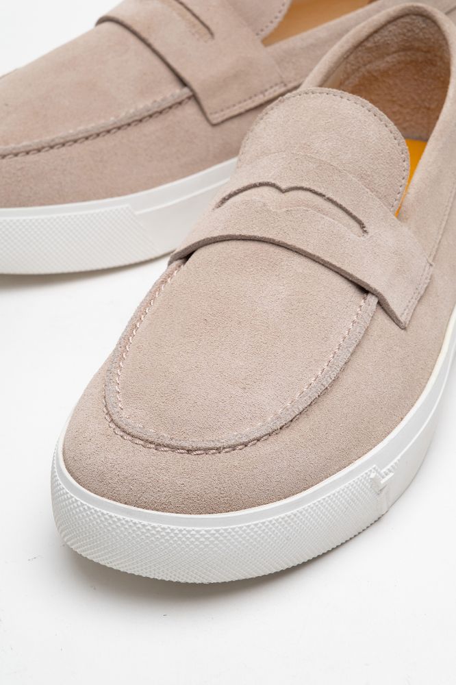 Kadın Deri Loafer Ayakkabı TAS SUET PNC1426 resmi