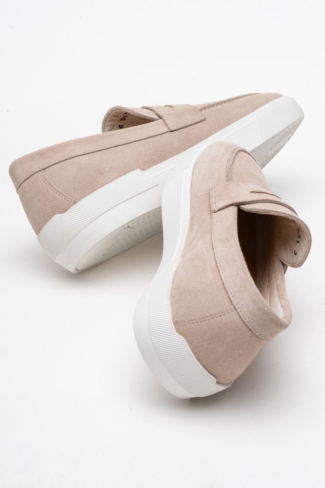 Kadın Deri Loafer Ayakkabı TAS SUET PNC1426 resmi