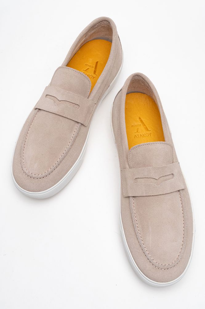 Kadın Deri Loafer Ayakkabı TAS SUET PNC1426 resmi