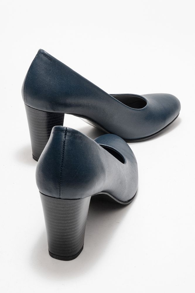 Kadın Deri Ayakkabı LACIVERT PYZ736 resmi