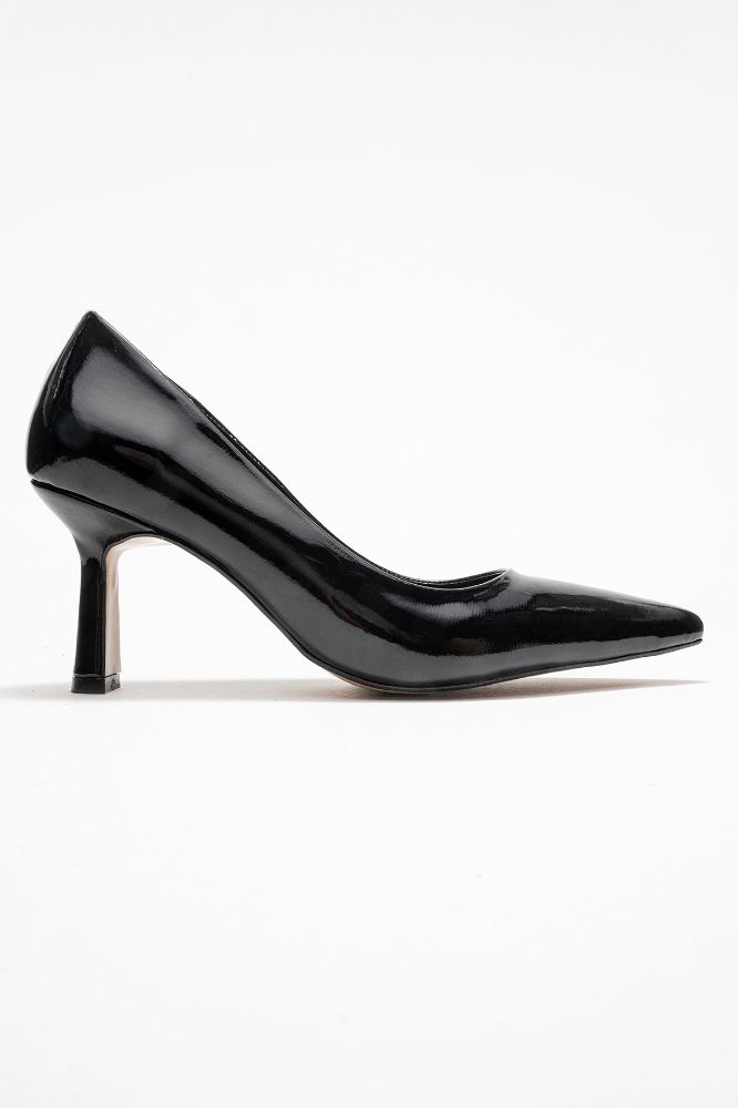 Kadın Topuklu Stiletto Ayakkabı SIYAH RUGAN YKL200 resmi