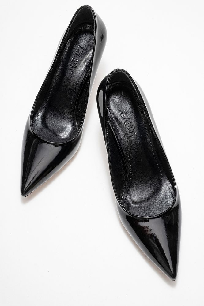 Kadın Topuklu Stiletto Ayakkabı SIYAH RUGAN YKL200 resmi
