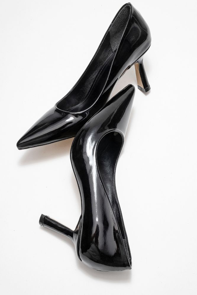 Kadın Topuklu Stiletto Ayakkabı SIYAH RUGAN YKL200 resmi
