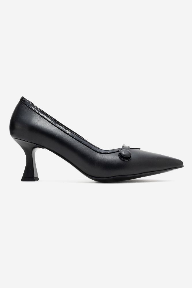 Kadın Deri İnce Topuklu Stiletto SIYAH SIYAH RUGAN MG2190 resmi