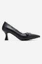 Kadın Deri İnce Topuklu Stiletto SIYAH SIYAH RUGAN MG2190