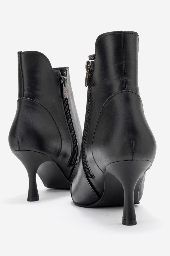 Kadın Deri İnce Topuklu Bilekte Bot SIYAH PYZ1063 resmi