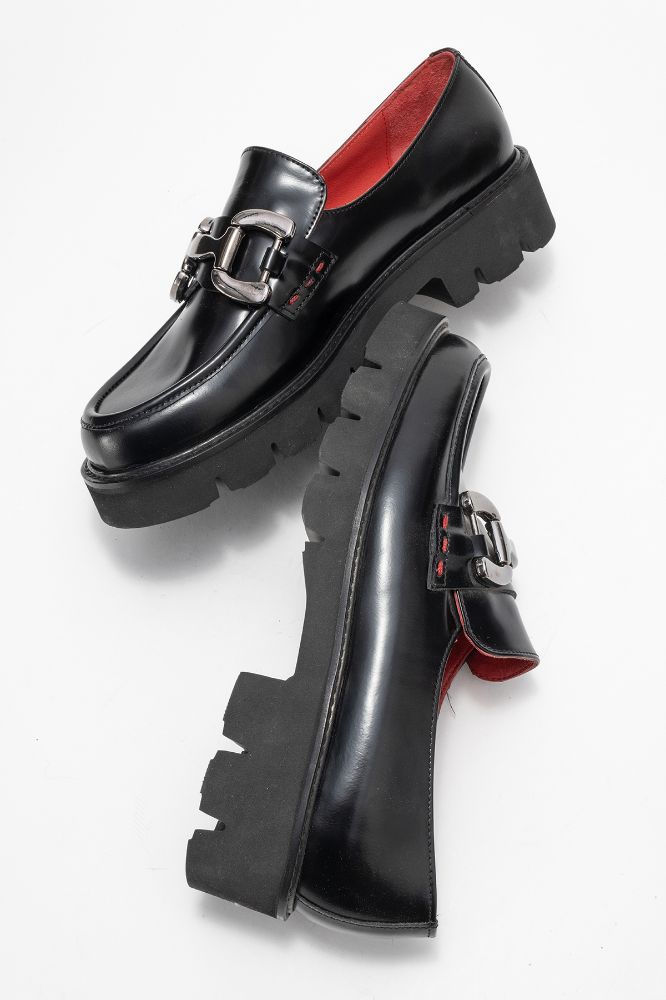 kadin-deri-tokali-loafer-ayakkabi-SIYAH ACMA-PNC4712-0100573_0