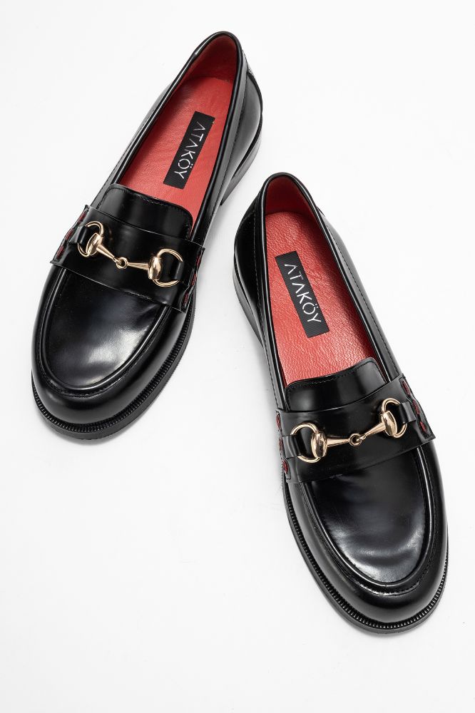 kadin-deri-tokali-loafer-ayakkabi-SIYAH ACMA-PNC4716K-0100584_0